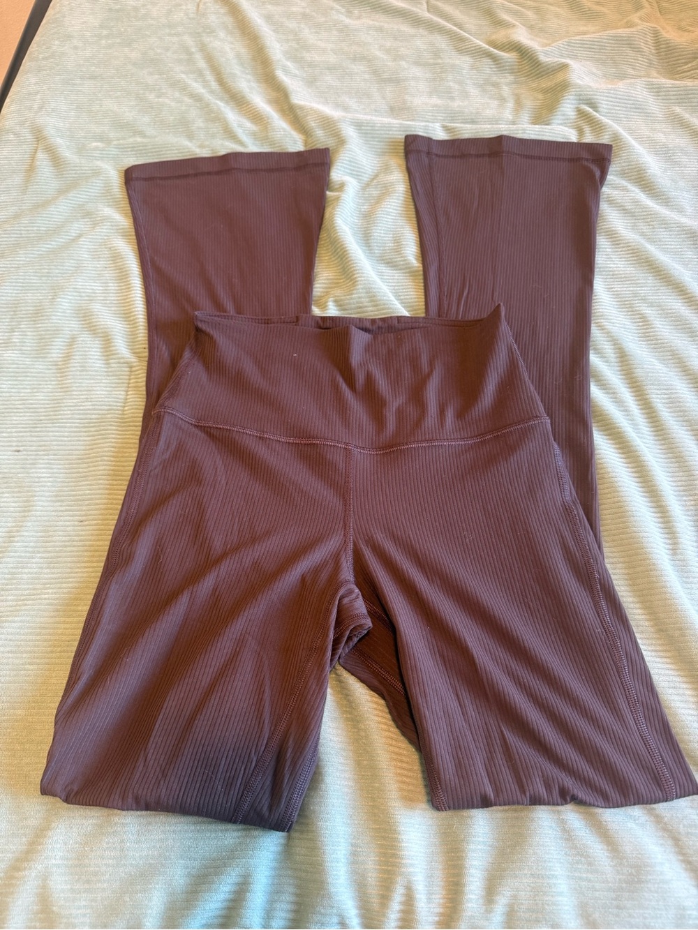 lululemon athletica Ribbed Flare Pants - Deep Brown